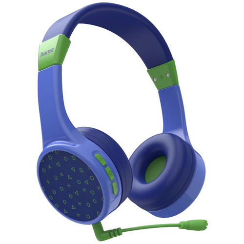Hama Teens Guard Kinder On Ear Headset Bluetooth® Stereo Blau Headset, Lautstärkeregelung
