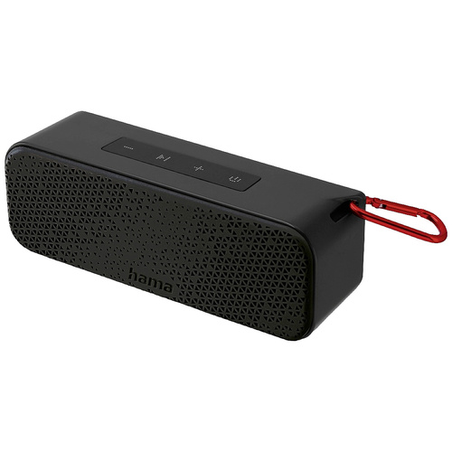 Hama PowerBrick 2.0 Bluetooth® Lautsprecher AUX, Freisprechfunktion, inkl. Halterung, spritzwassergeschützt, tragbar Schwarz