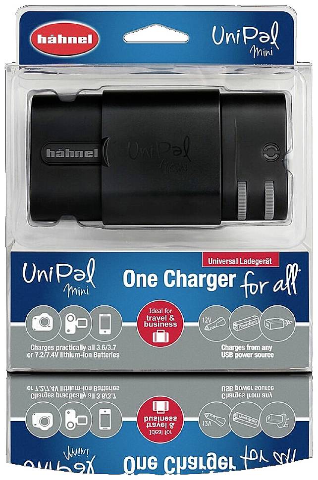 Hähnel Fototechnik Unipal Mini II 10003660 Kamera-Ladegerät Passender Akku LiIon, LiPo