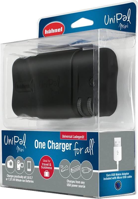 Hähnel Fototechnik Unipal Mini II 10003660 Kamera-Ladegerät Passender Akku LiIon, LiPo