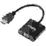 SpeaKa Professional SP-10352148 HDMI / VGA Adapter [1x HDMI® - 1x VGA] Schwarz Standard HDMI 0.15m