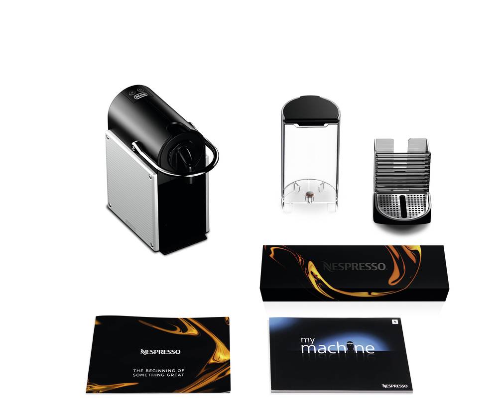 DeLonghi Pixie "Refresh" EN124.S 0132192189 Kapselmaschine Silber inkl. Kapseln