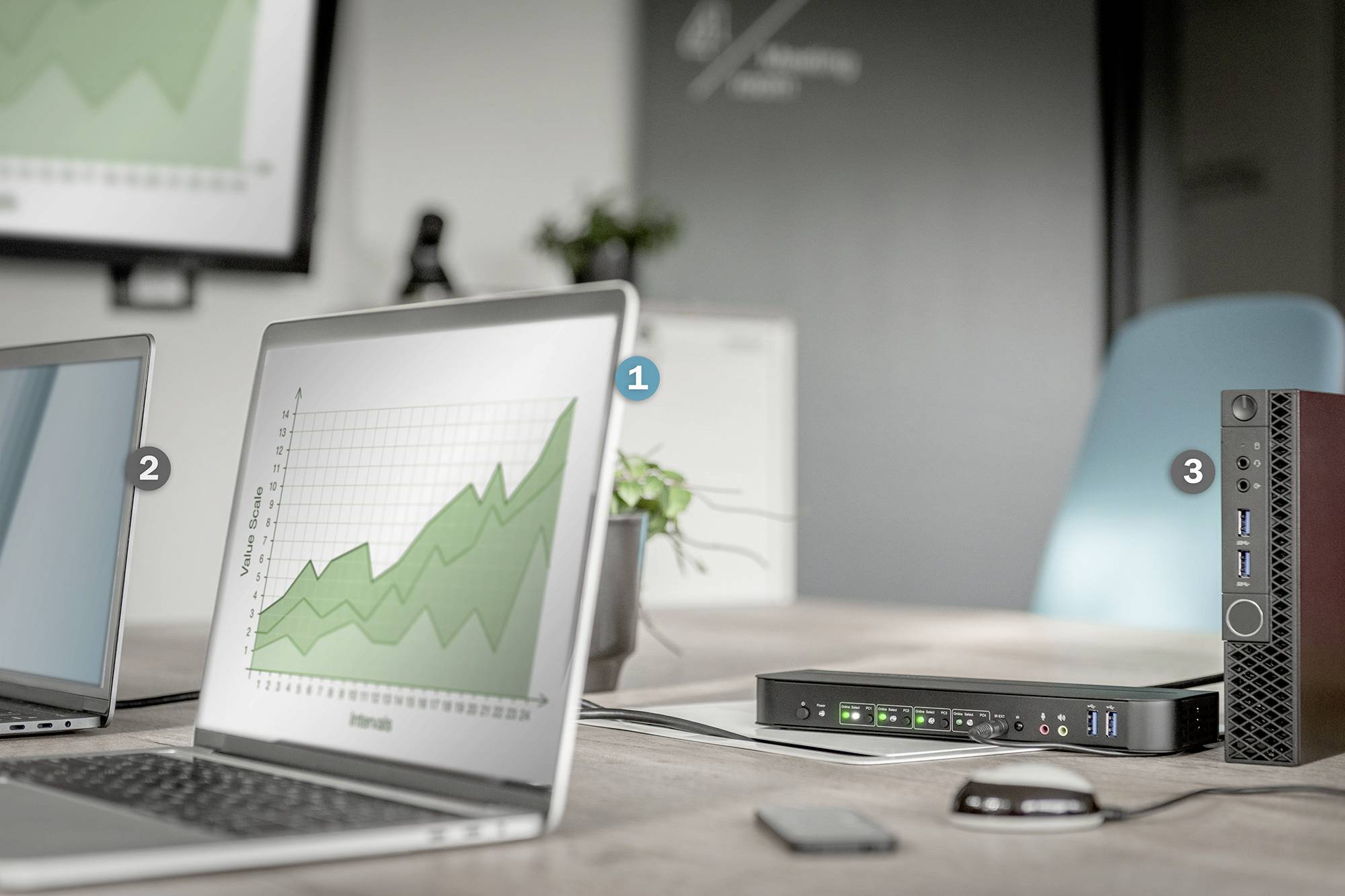Digitus DS-12890 4 Port KVM-Extender DisplayPort®, HDMI Maus, Tastatur 3840 x 2160 Pixel
