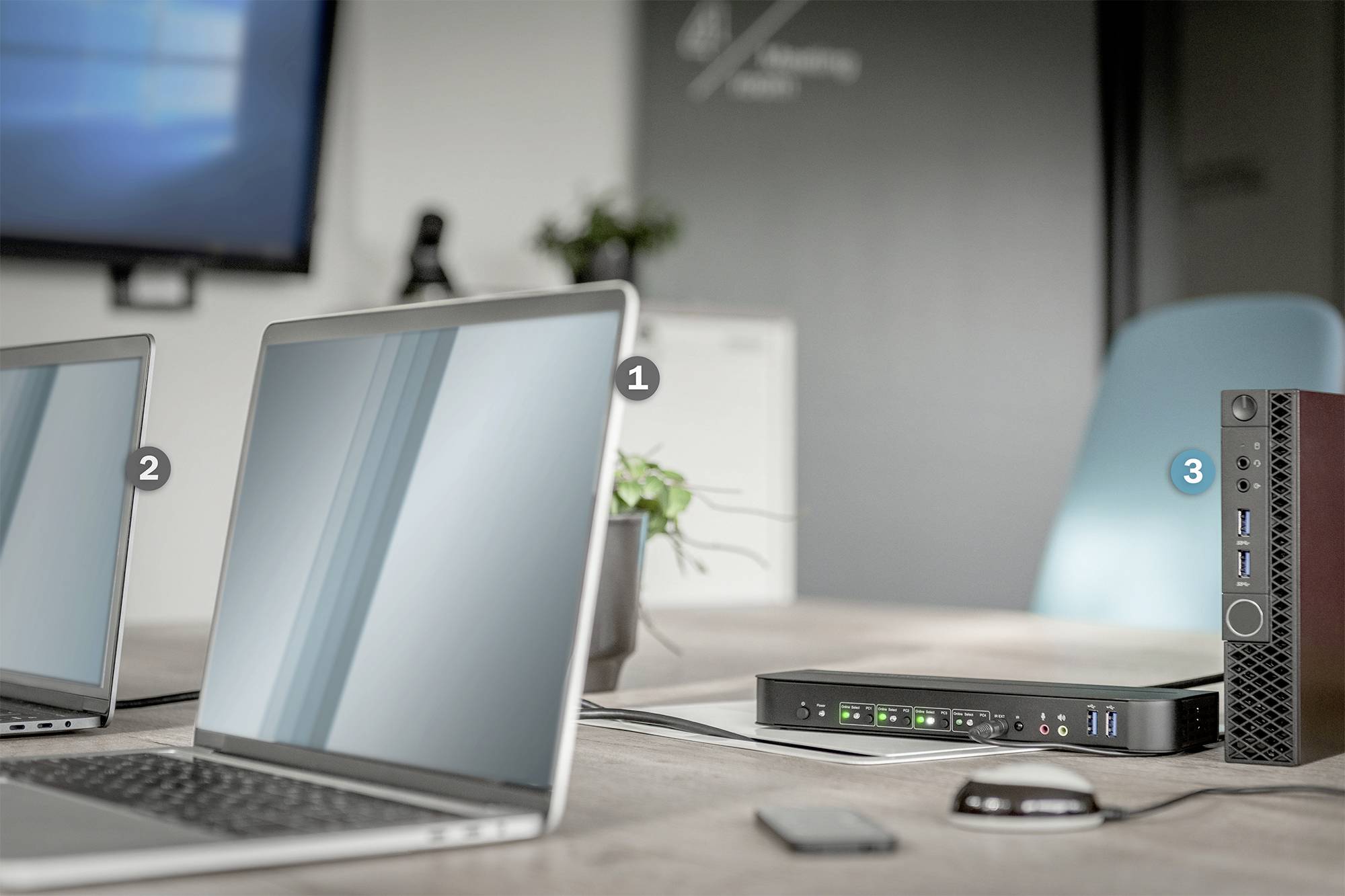 Digitus DS-12890 4 Port KVM-Extender DisplayPort®, HDMI Maus, Tastatur 3840 x 2160 Pixel