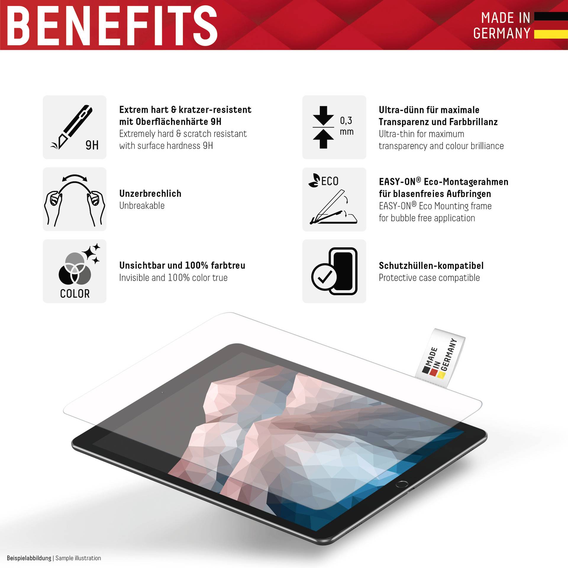 DISPLEX 01600 Displayschutzglas Samsung Galaxy Tab A8 1 St. 01600