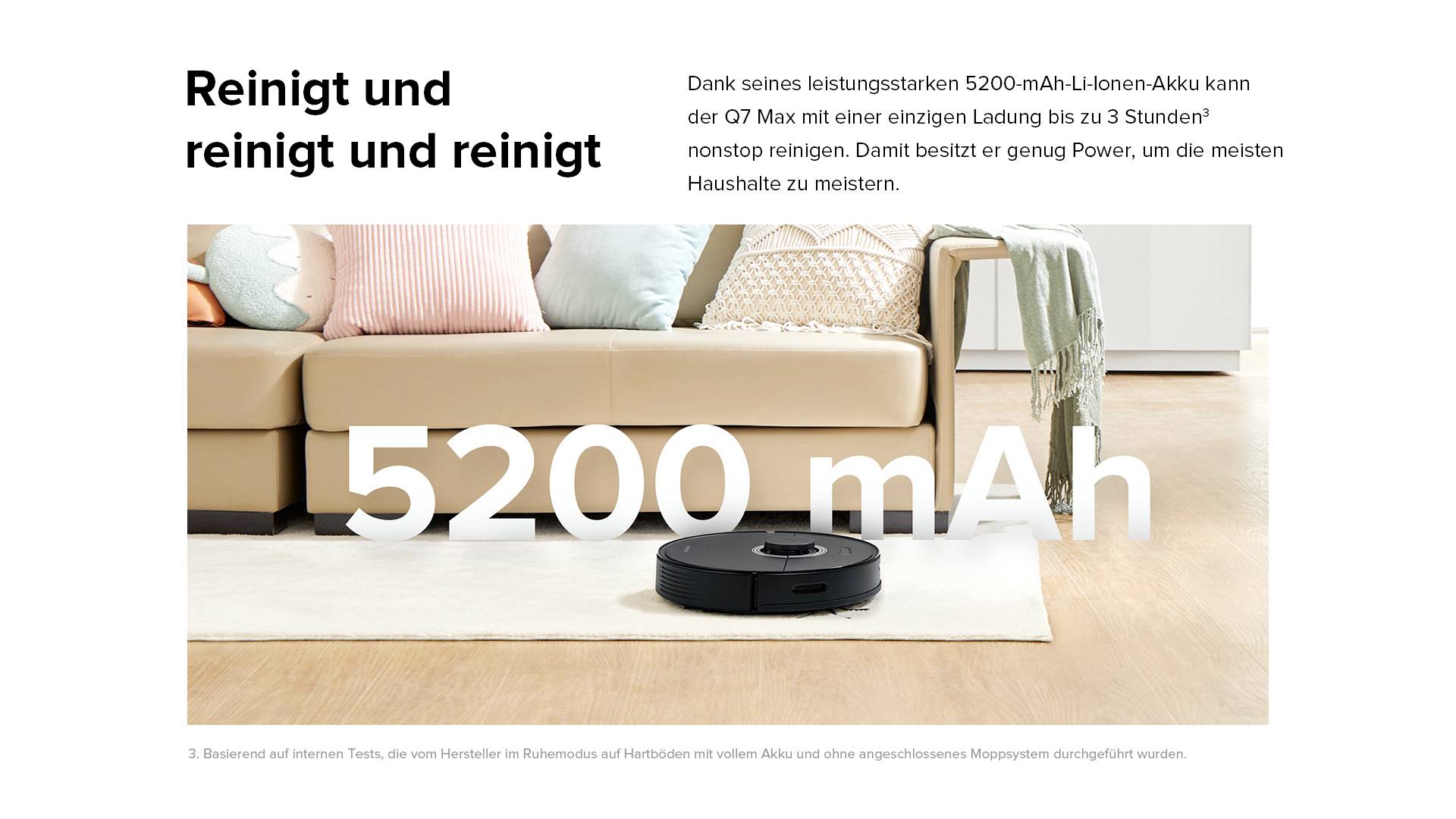 Roborock Q7 Max Vacuum Cleaner Saug-und Wischroboter Schwarz kompatibel mit Amazon Alexa, kompatibel mit Google Home