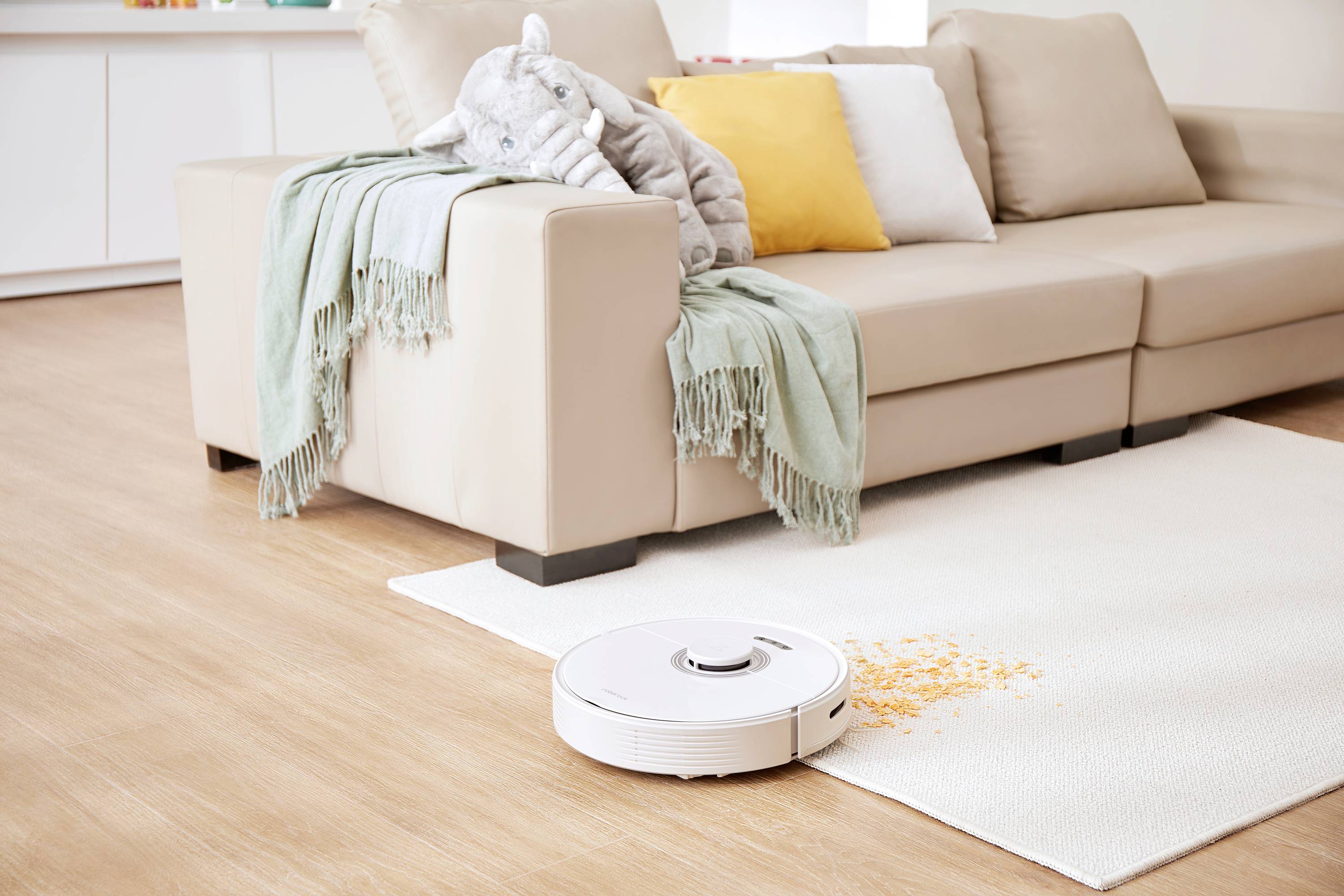 Roborock Q7 Max White Vacuum Cleaner Saug-und Wischroboter Weiß kompatibel mit Amazon Alexa, kompatibel mit Google Home