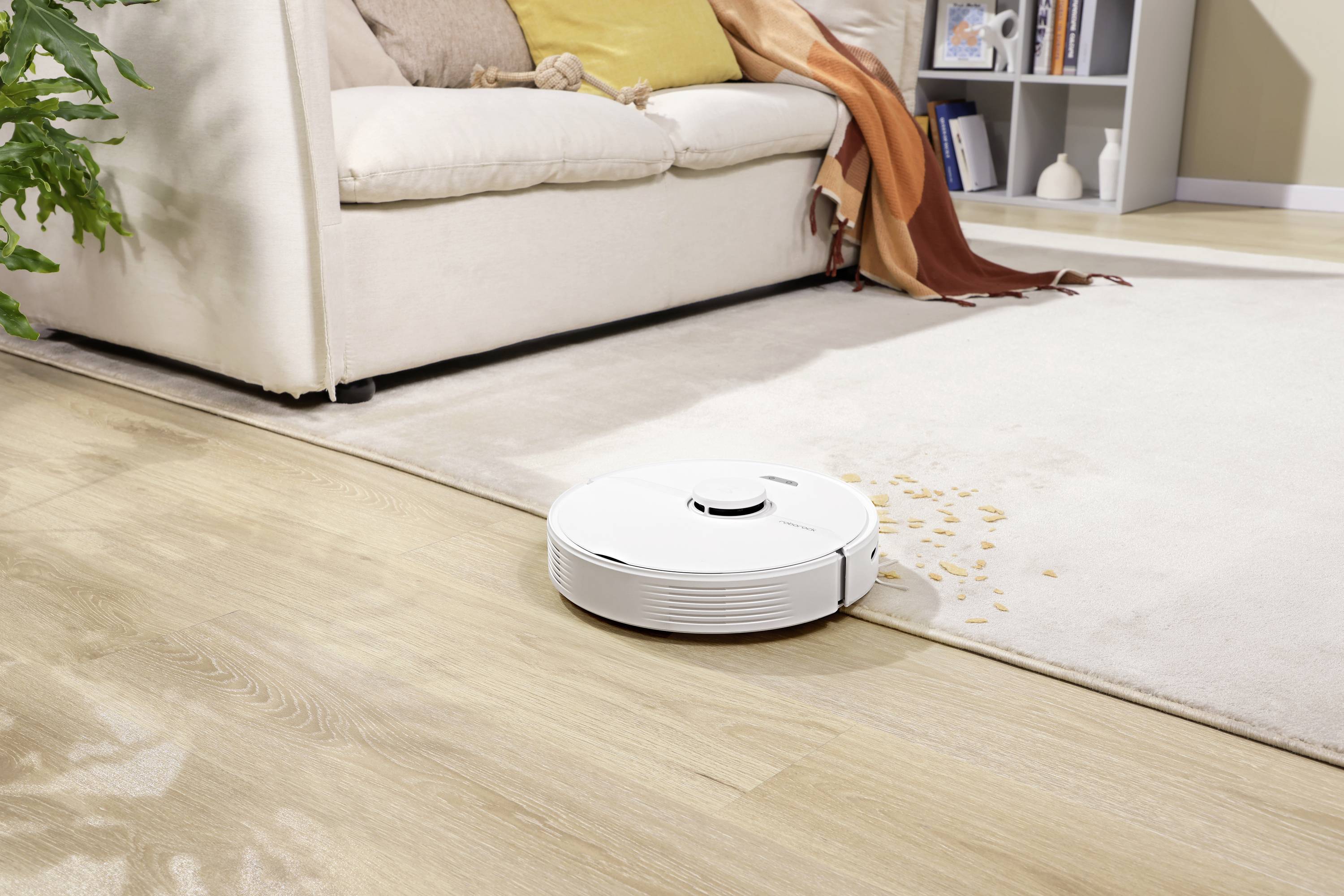 Roborock Q7 Saug-und Wischroboter Weiß kompatibel mit Amazon Alexa, kompatibel mit Google Home, Spr