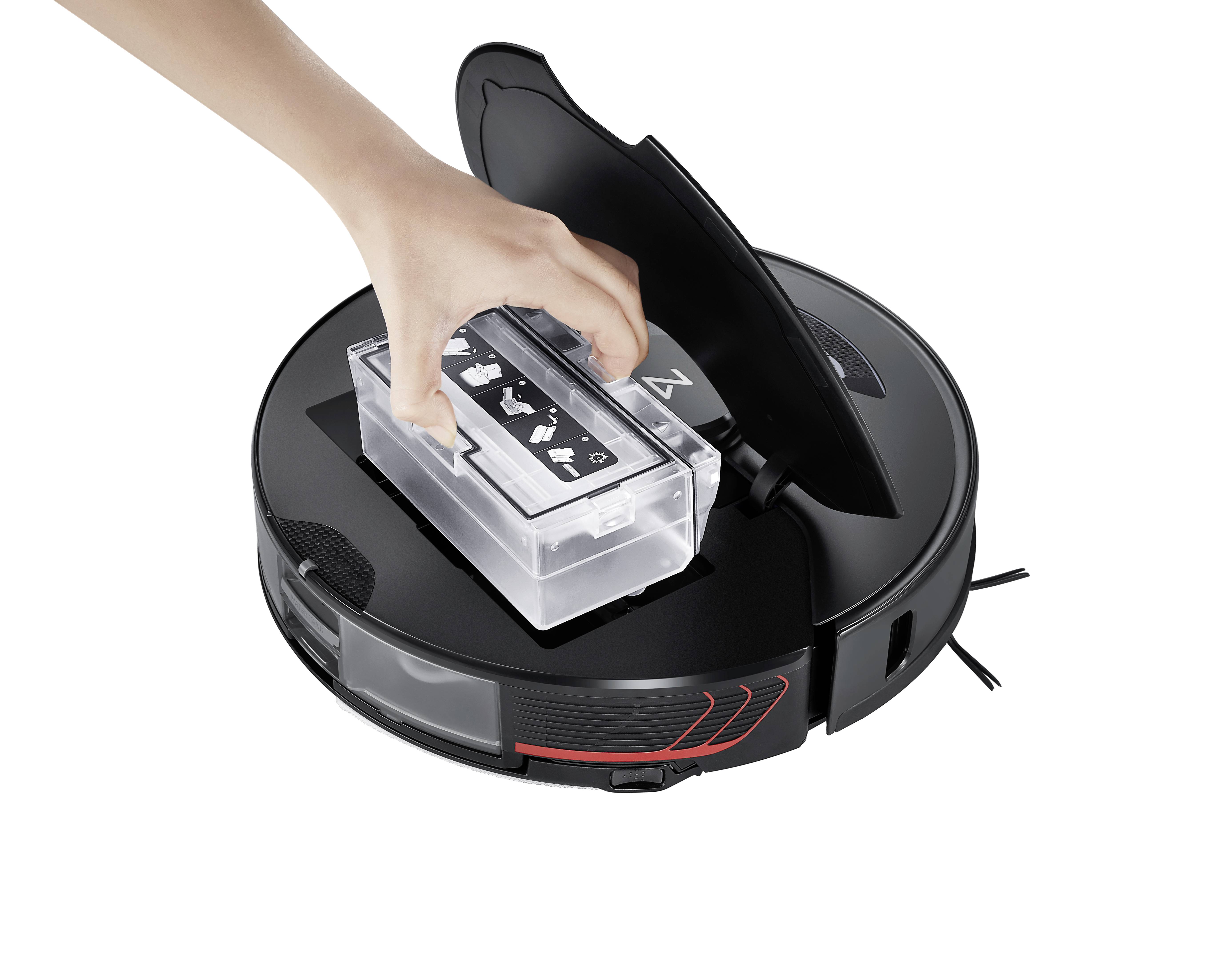 Roborock S7 MaxV Saug-und Wischroboter Schwarz kompatibel mit Amazon Alexa, kompatibel mit Google Home, App gesteuert, Sprachgesteuert