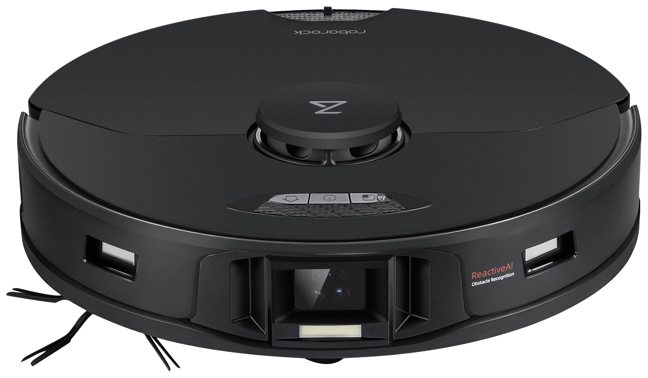 Roborock S7 MaxV Saug-und Wischroboter Schwarz kompatibel mit Amazon Alexa, kompatibel mit Google Home, App gesteuert, Sprachgesteuert