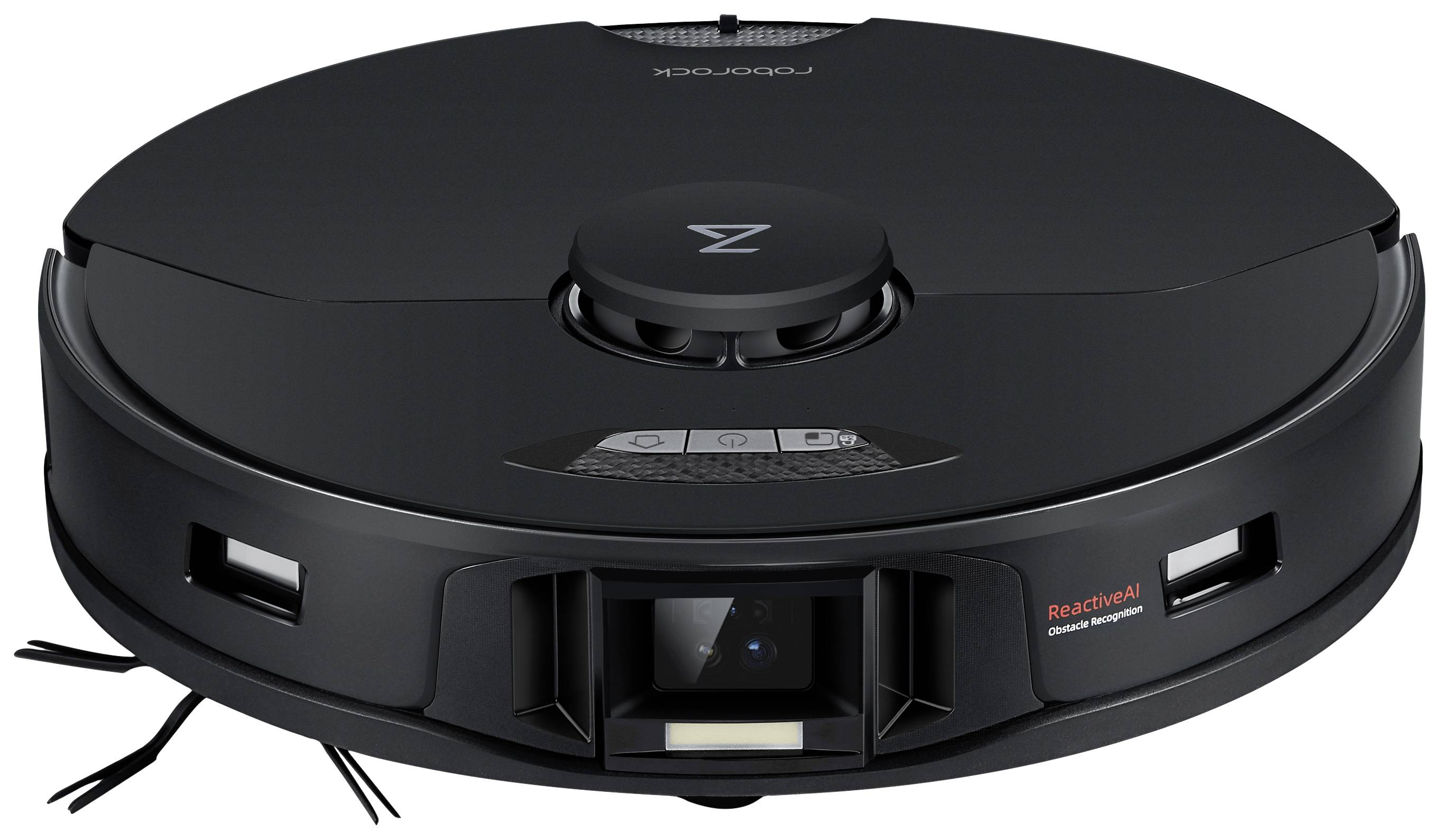 Roborock S7 MaxV Saug-und Wischroboter Schwarz kompatibel mit Amazon Alexa, kompatibel mit Google Home, App gesteuert, Sprachgesteuert