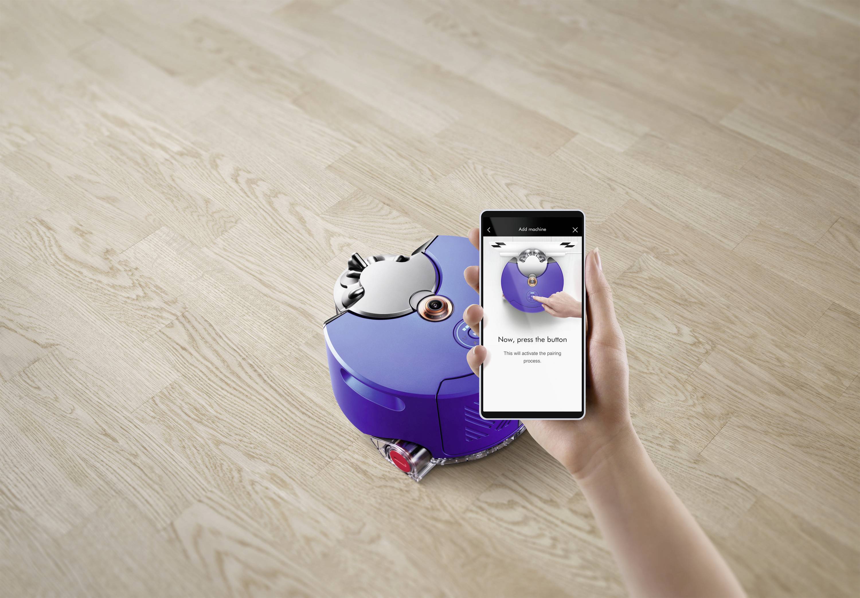 Dyson 360 Heurist Nickel-Blau Saugroboter Blau, Schwarz