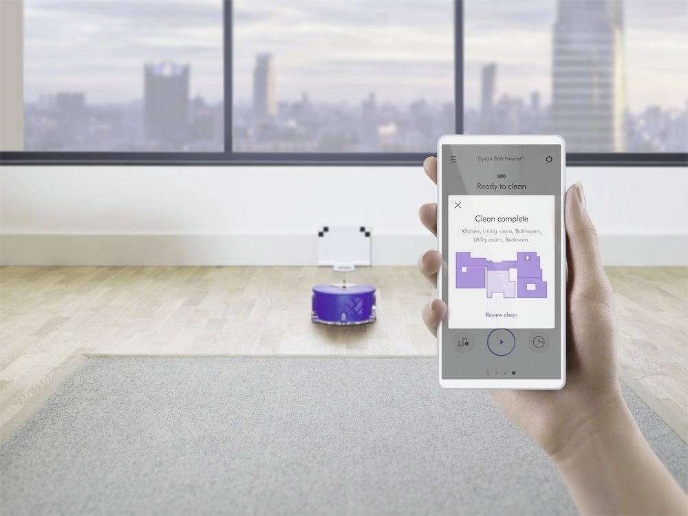 Dyson 360 Heurist Nickel-Blau Saugroboter Blau, Schwarz