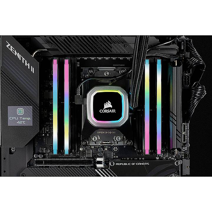 Corsair Vengeance RGB PRO SL PC-Arbeitsspeicher Kit DDR4 16 GB 2 x 8 GB 3200 MHz 288pin DIMM CL16-20-20-38 CMH16GX4M2E3200C16