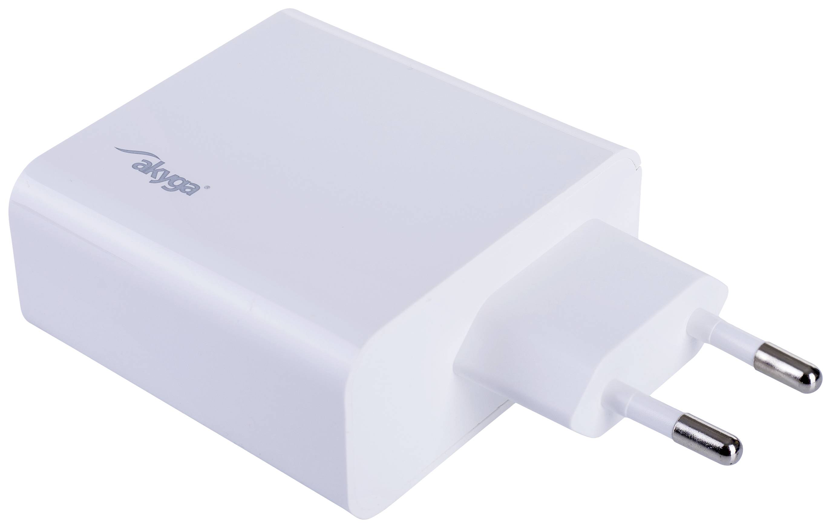 Akyga AK-CH-15 USB Ladegerät 65W 1x USB-A, 1x USB-C® USB PD Weiß