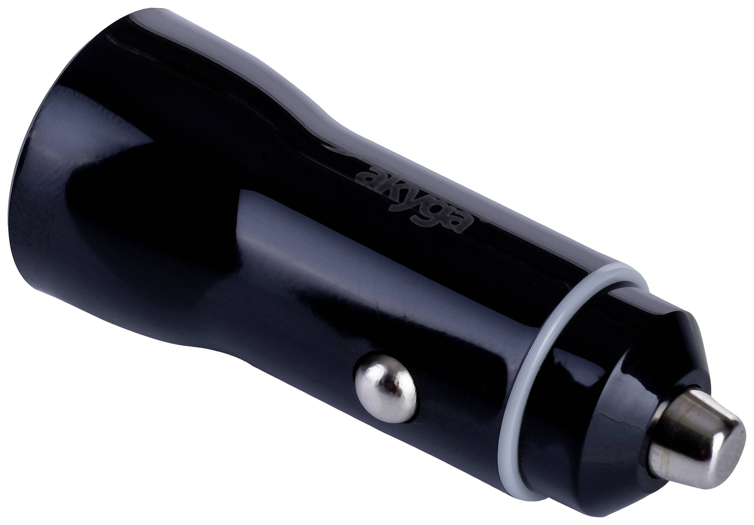 Akyga AK-CH-16 USB Ladegerät 36W 1x USB-C®, 1x USB-A QC 3.0, USB PD 3.0, PPS Schwarz KFZ, LKW Schnellladegerät