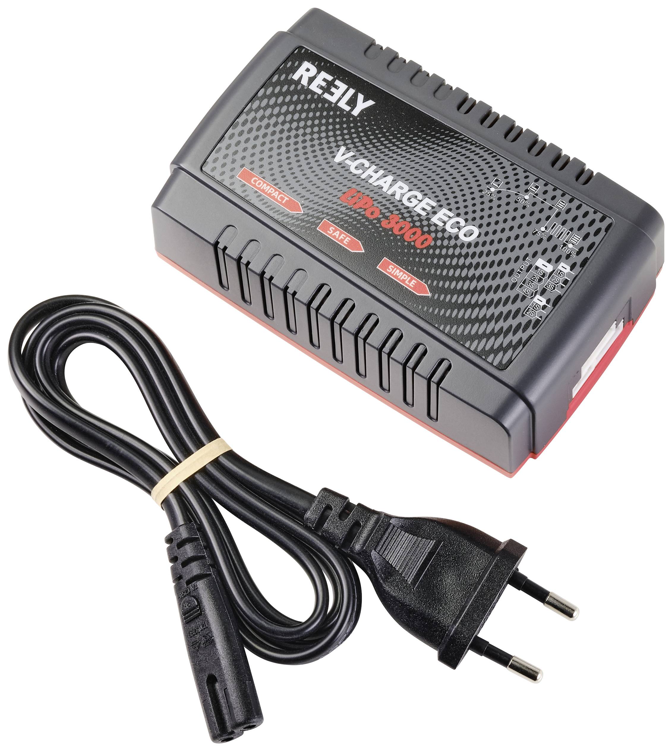 Reely V-CHARGE ECO LiPo 3000 Modellbau-Ladegerät 230V 3A LiPo