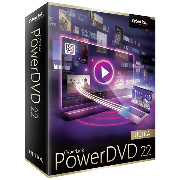 Cyberlink PowerDVD 22 Ultra version complète, 1 licence Windows Montage vidéo