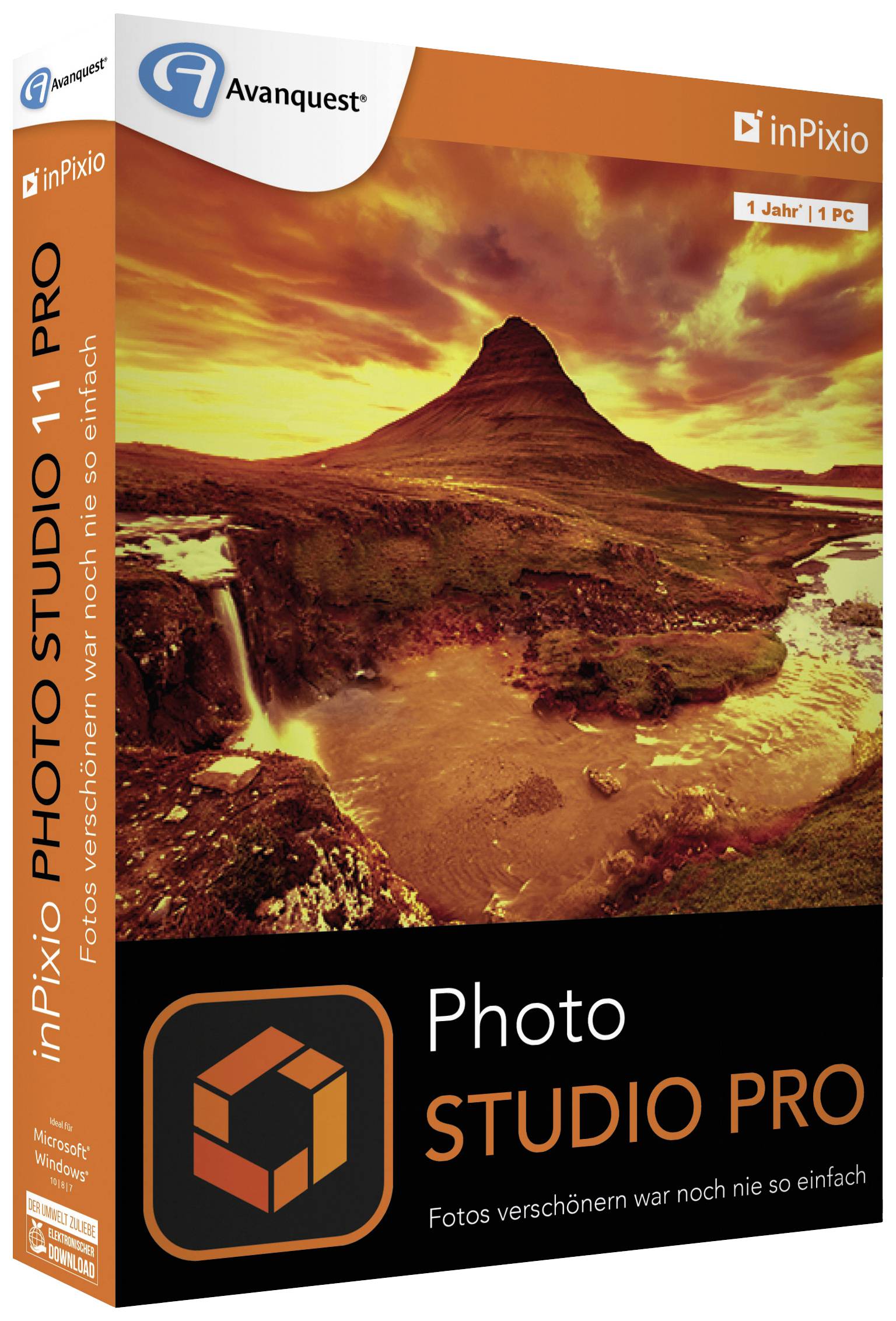 Avanquest inPixio Photo Studio 11 Professional (Code in a Box) Jahreslizenz, 1 Lizenz Windows Bildbearbeitung