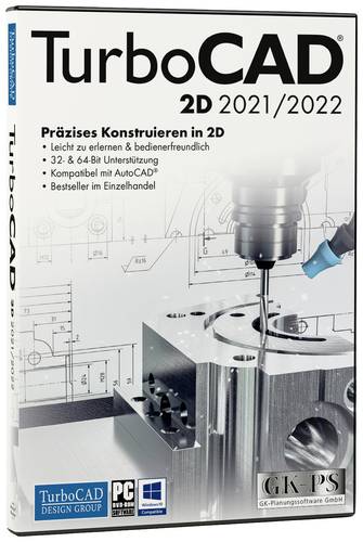 Avanquest TurboCAD 2D 2021 2022 Vollversion, 1 Lizenz Windows CAD Software  - Onlineshop Voelkner