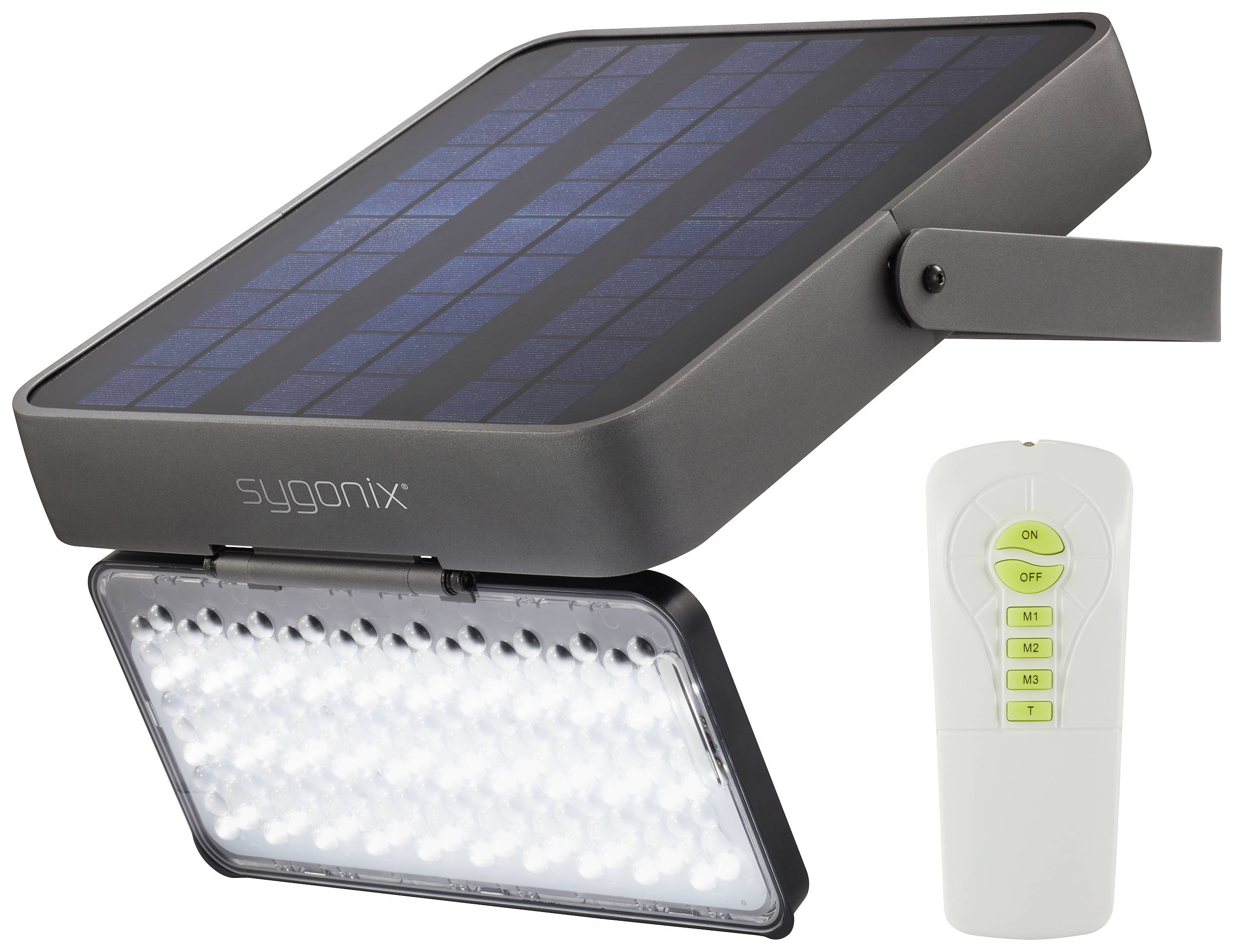 Sygonix SY-5275988 Solar-Außenwandleuchte SMD LED 30W Schwarz
