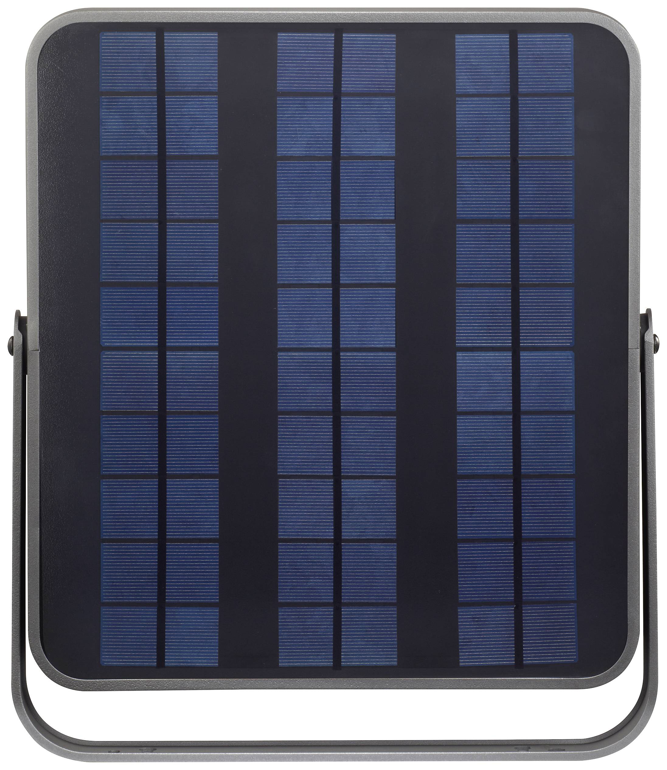 Sygonix SY-5176608 Solar-Wandstrahler mit Bewegungsmelder SMD LED 15W Grau-Schwarz