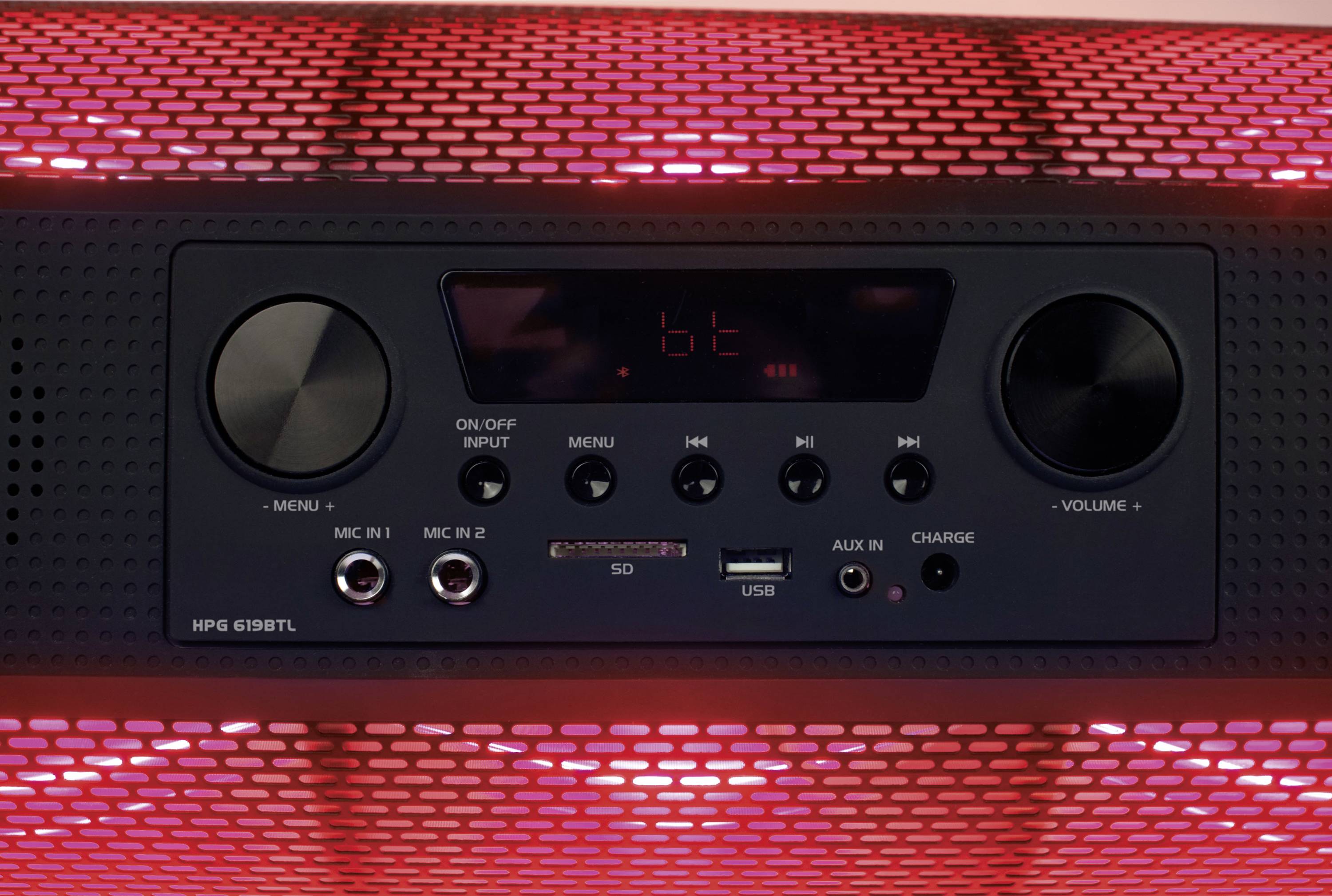 Caliber HPG619BTL Karaoke-Anlage Inkl. Karaoke-Funktion, Inkl. Mikrofon