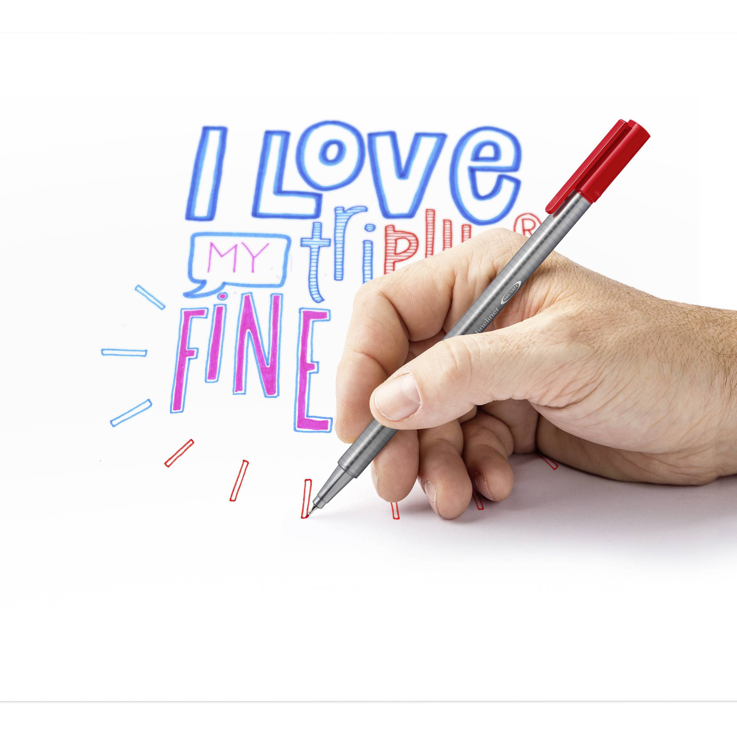 STAEDTLER triplus - Fineliner - wasserbasierte Tinte - 0.3 mm - extrafein (Packung mit 10)