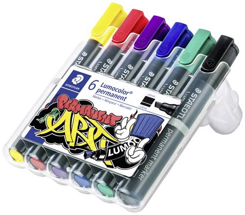 Staedtler 350 WP6-1 Permanentmarker wasserfest: Ja