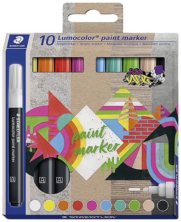 Staedtler 349 C10 Permanentmarker wasserfest: Ja