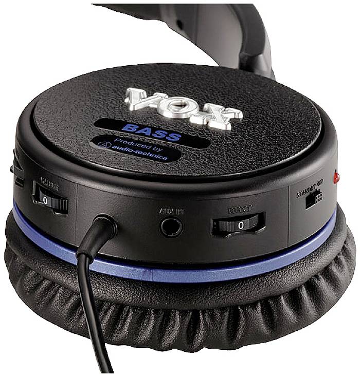 VOX Amplification VGH-BASS DJ Over Ear Kopfhörer kabelgebunden Stereo Schwarz