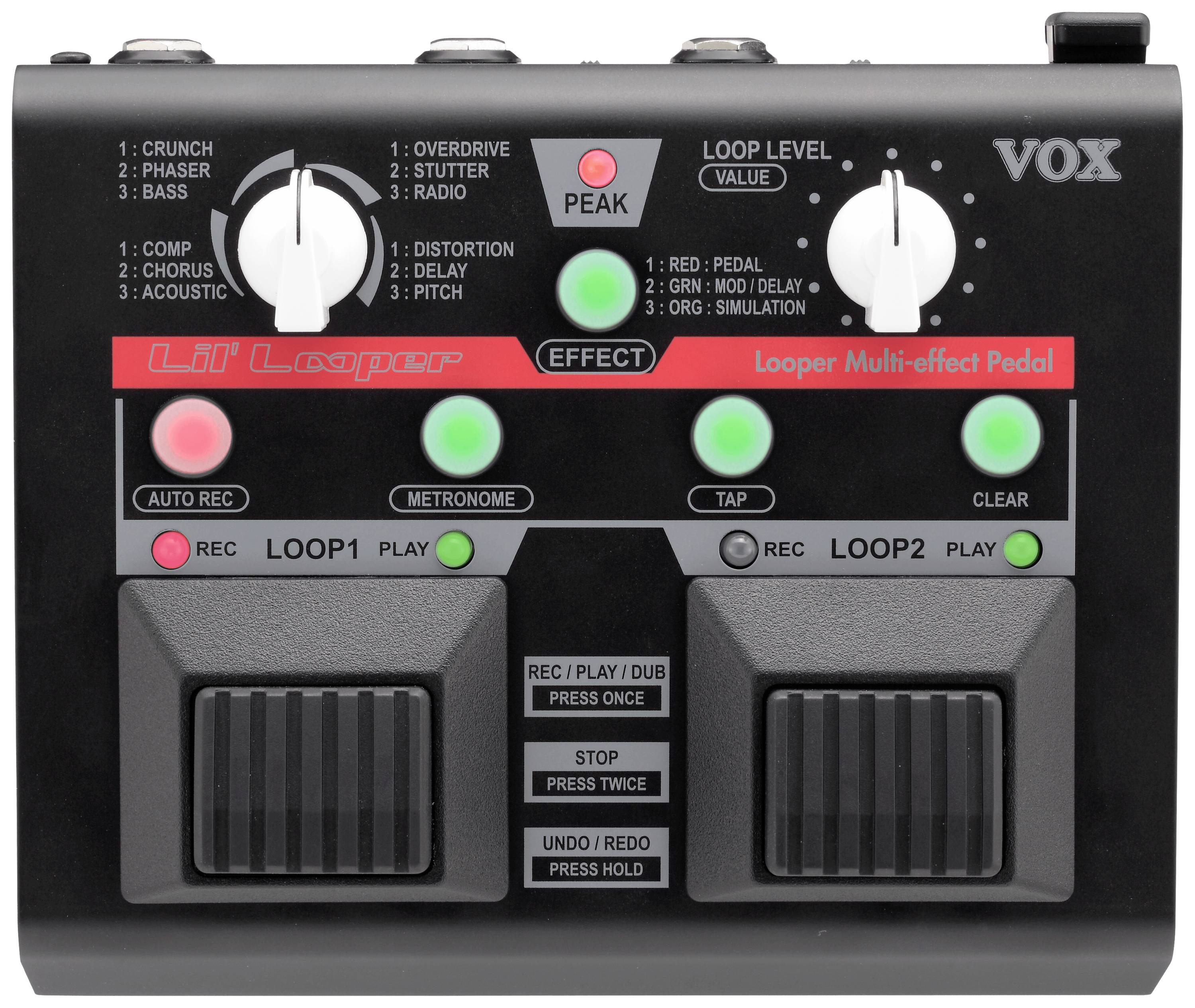 VOX Amplification Lil´ Looper Gitarreneffekt Loop-Pedal