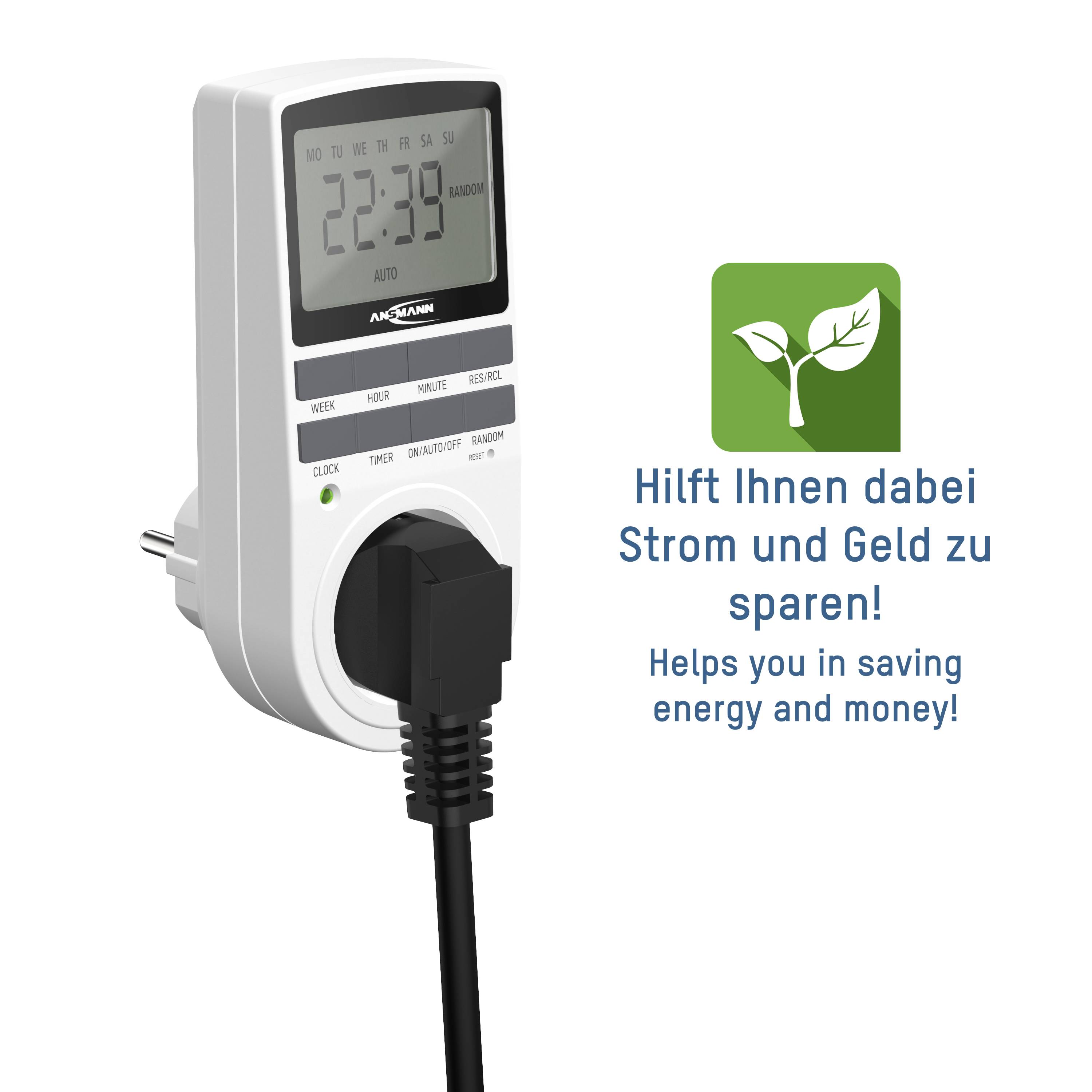 Ansmann 1260-0006-590-01 Zeitschaltuhr Programmierpaket digital Tagesprogramm, Wochenprogramm 3680