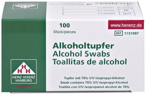 Alkoholtupfer Synthetik-Vlies 1012004 100St.