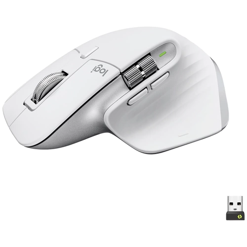 Logitech MX Master 3S Ergonomische Maus Bluetooth®, Funk Optisch Hellgrau 7 Tasten 8000 dpi Abnehmb Logitech MX Master 3S Ergonomische Maus Bluetooth®, Funk Optisch Hellgrau 7 Tasten 8000 dpi Abnehmb