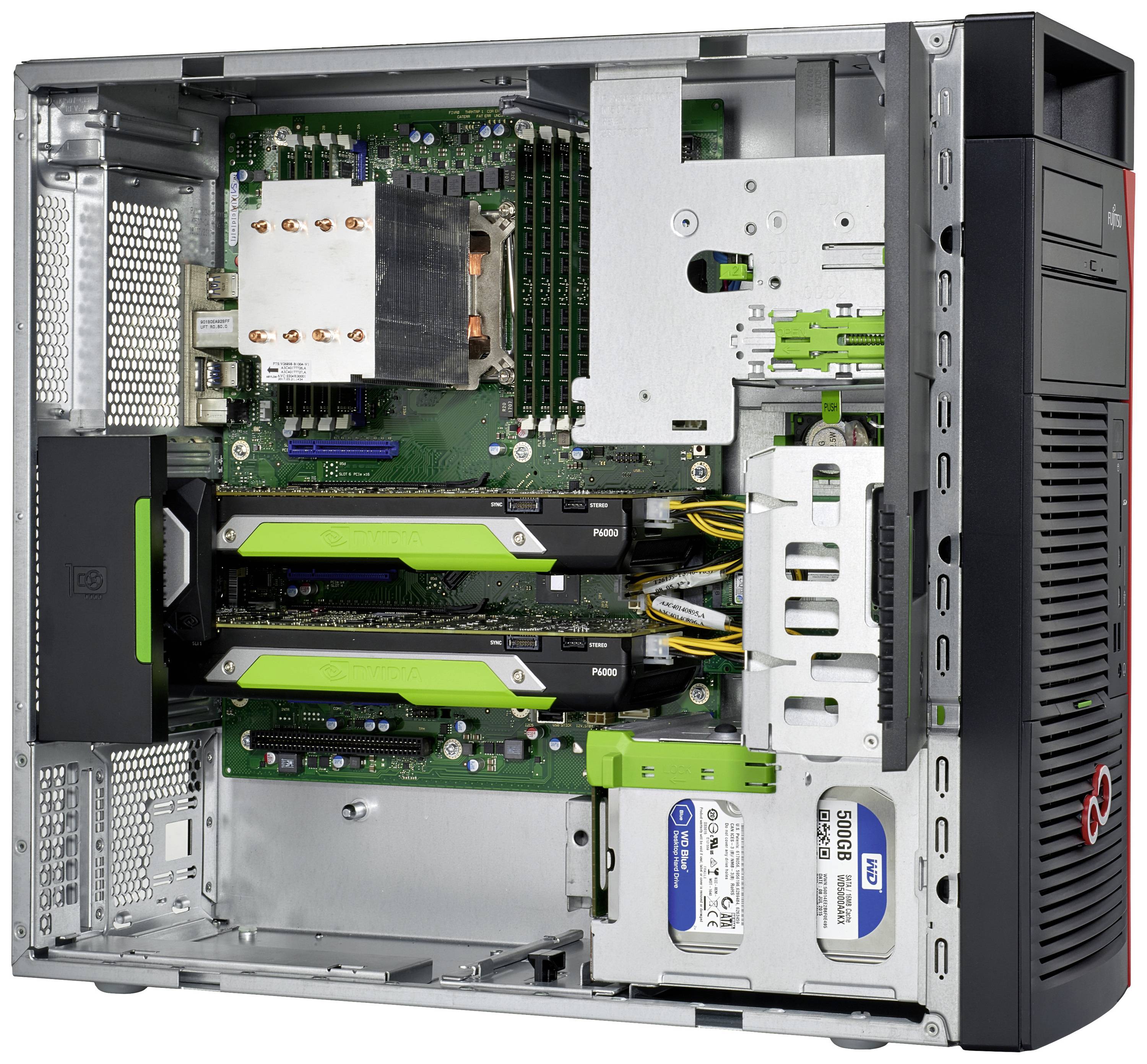 Fujitsu Workstation CELSIUS M7010 Intel® Xeon® W-2235 4.6 GHz 32 GB RAM 512 GB SSD Win 10 Pro VFY:M7010W18CMIN