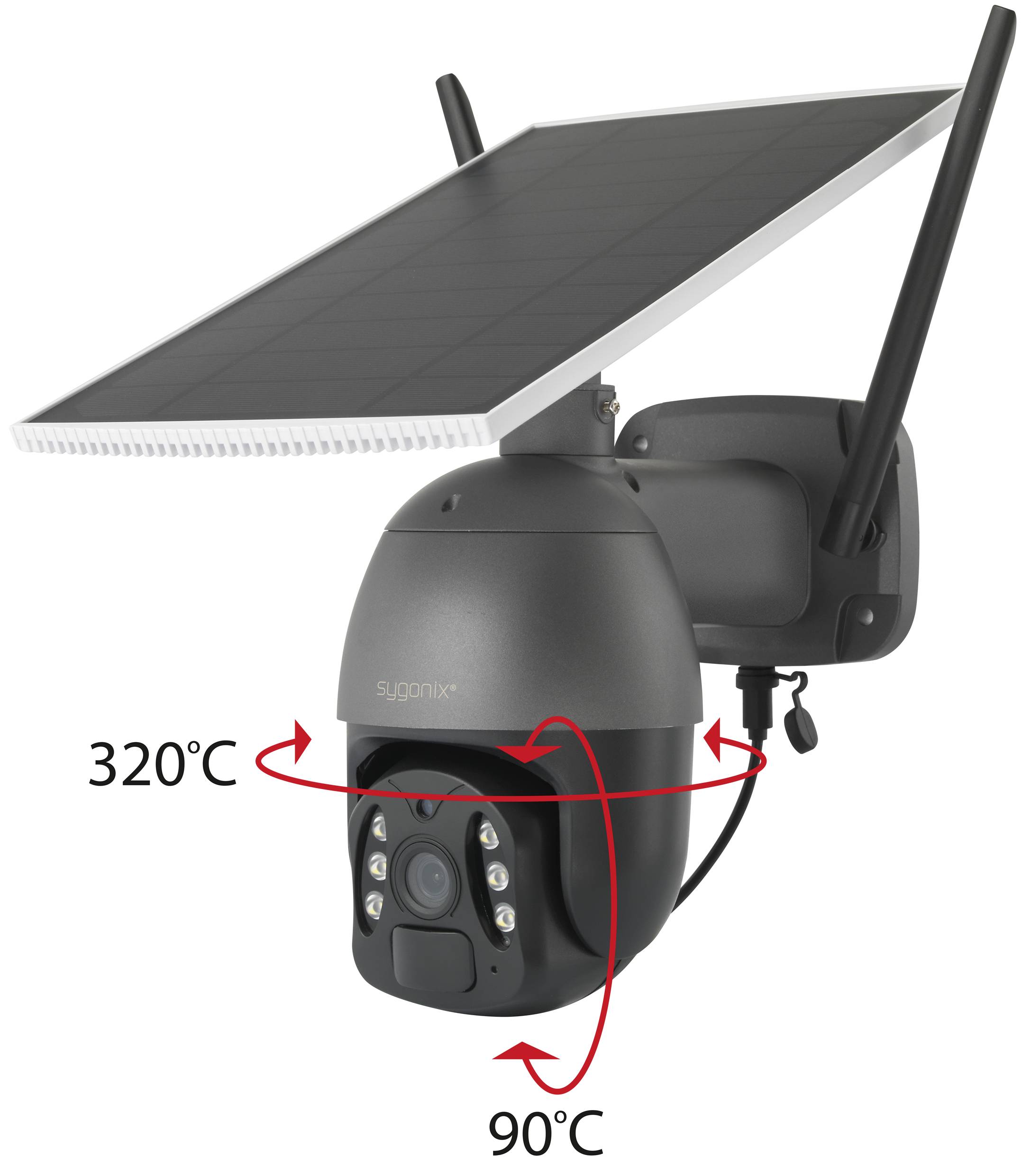 Sygonix SY-5177734 GSM IP Überwachungskamera 1920 x 1080 Pixel