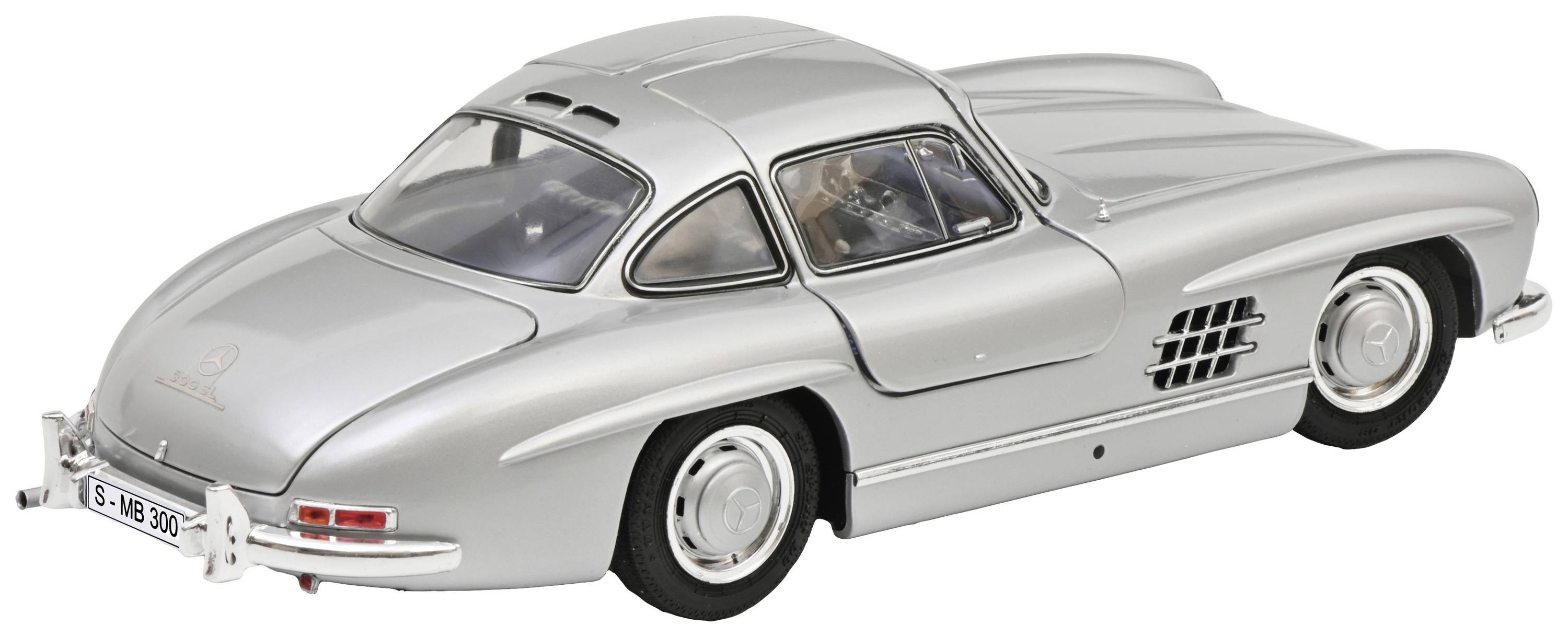 Schuco Mercedes Benz 300 SL Modellauto 1:64 – Blau, Mit Flügeltüren, Detailgetreu