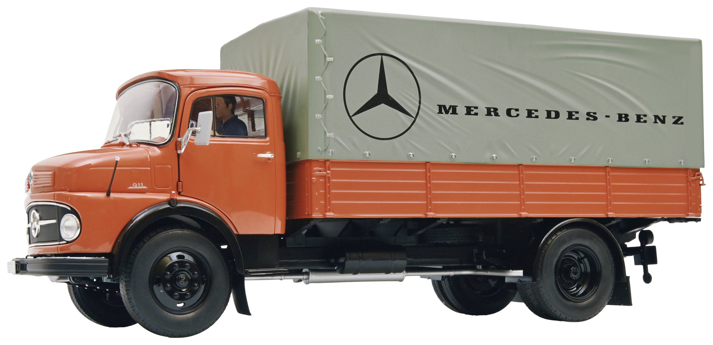 Schuco Mercedes Benz L911, MHI 1:18 Modelllastkraftwagen
