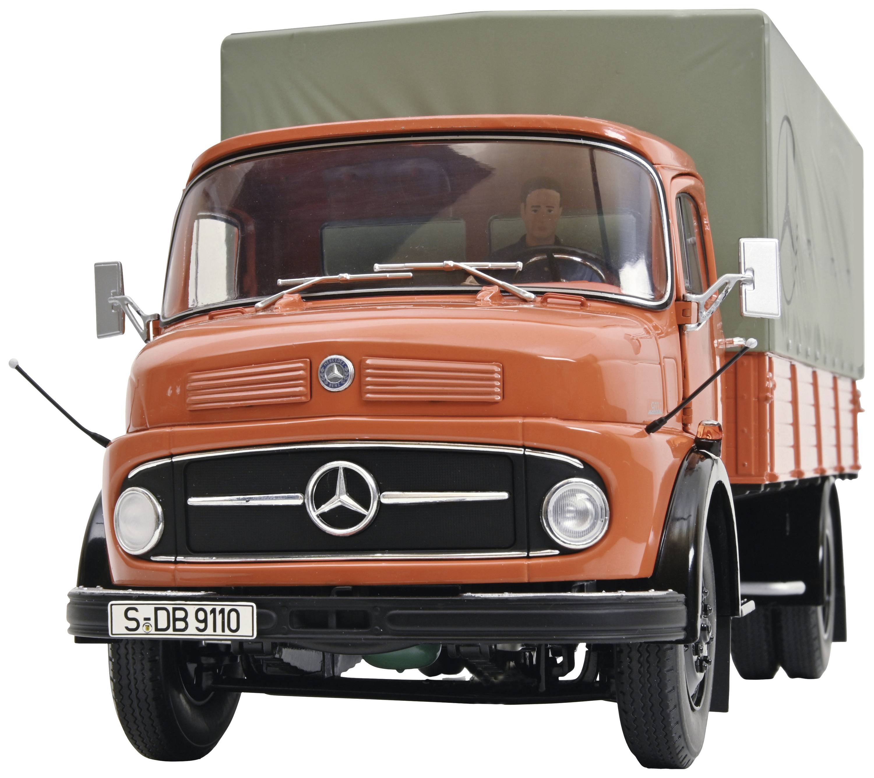 Schuco Mercedes Benz L911, MHI 1:18 Modelllastkraftwagen