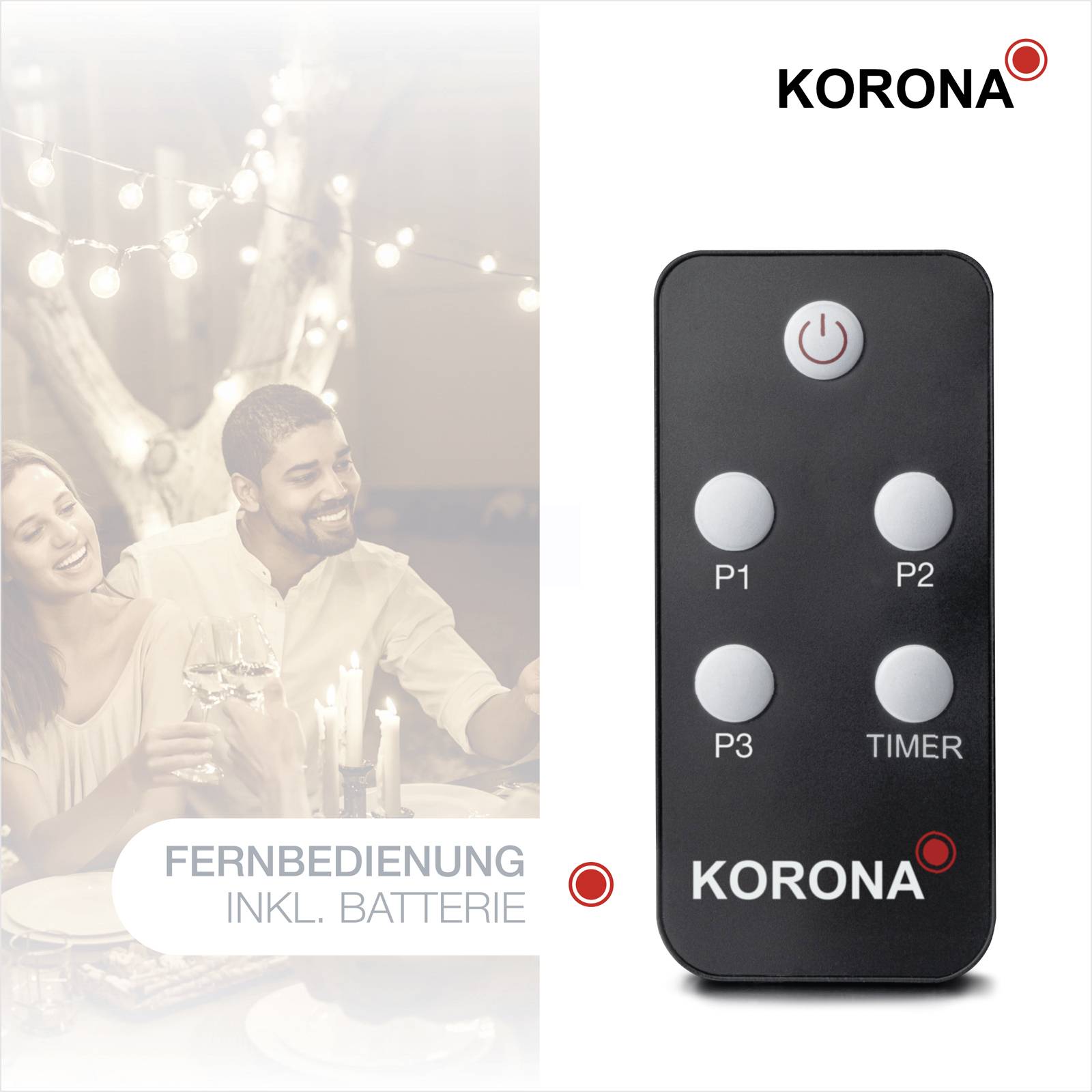 Korona 60000 Säulen-Heizlüfter n.rel Silber-Schwarz