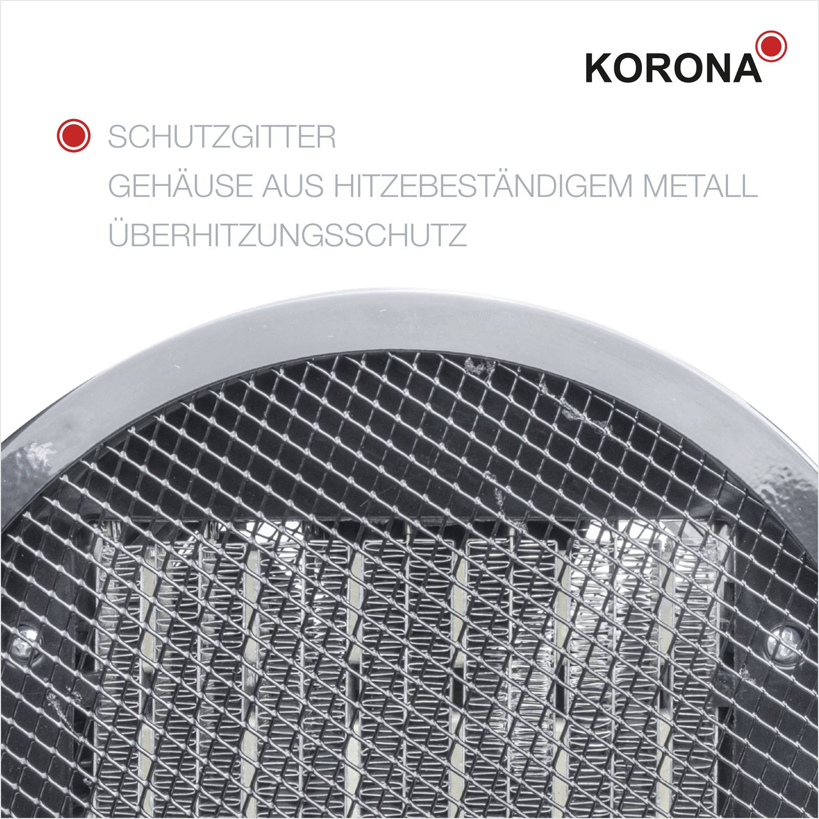 Korona 60002 Heizlüfter 60002 Rot/Schwarz