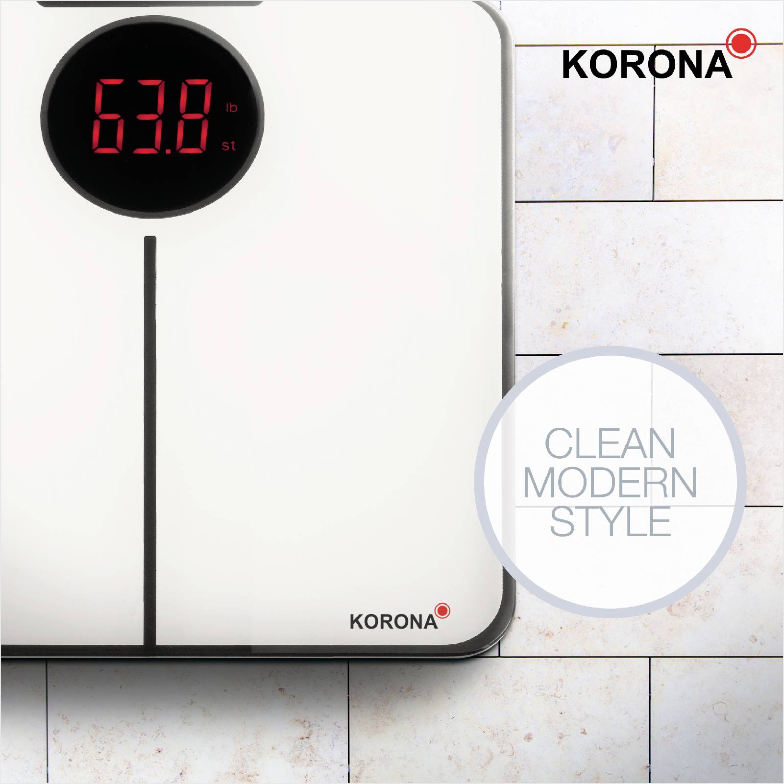 Korona SABRINA Personenwaage 75757 digital Wägebereich (max.)=180 kg Weiß