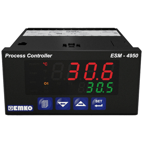 Emko ESM-4950 2-Punkt, P, PI, PD, PID Universalregler Pt100 -200 bis +1700°C Relais 5A (L x B x H) 86.5 x 48 x 96mm