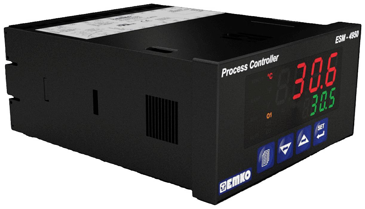 Emko ESM-4950 2-Punkt, P, PI, PD, PID Universalregler Pt100 -200 bis +1700°C Relais 5A (L x B x H) 86.5 x 48 x 96mm