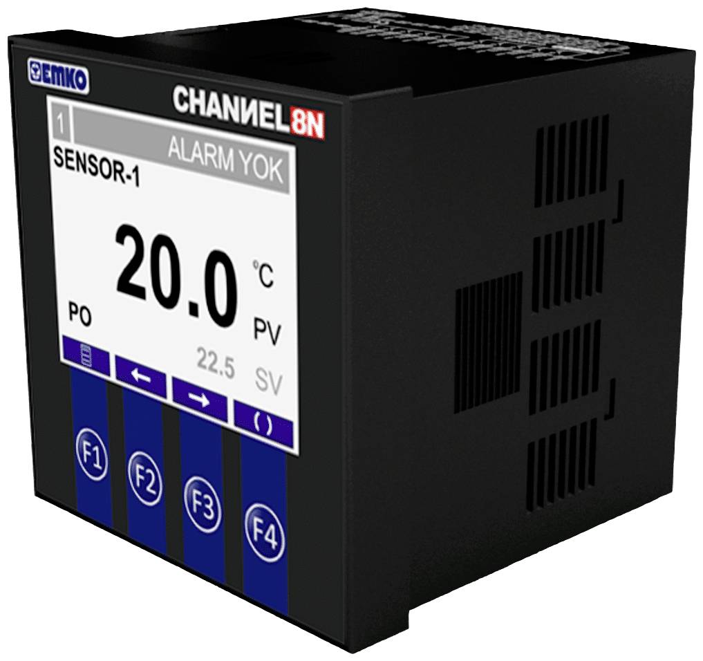 Emko CHANNEL8-N 2-Punkt-Regler Temperaturregler Pt100 -50 bis +400°C Relais 5A