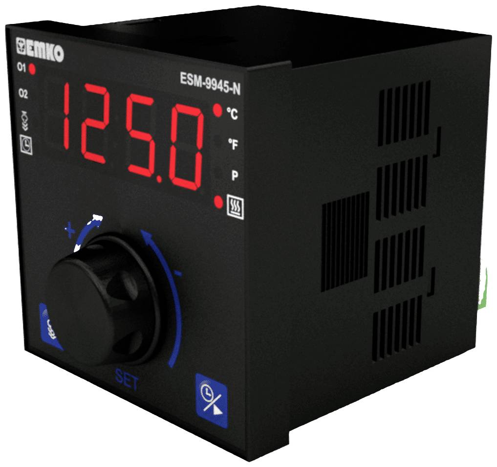 Emko ESM-9945-N 2-Punkt, P, PI, PD, PID Temperaturregler Pt100 -200 bis +1700°C Relais 5A (L x B x H) 100 x 96 x 96mm
