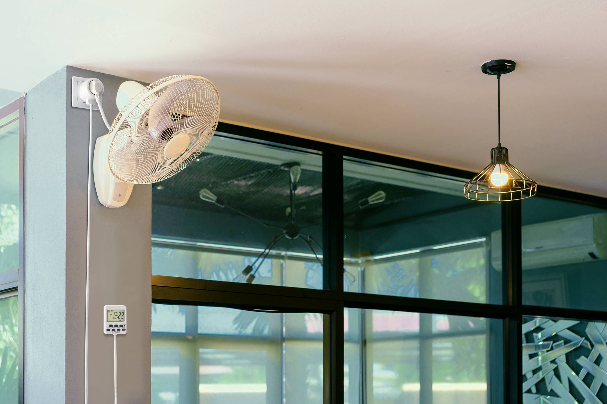 Sygonix SY-5178380 Zeitschaltuhr digital Wochenprogramm 3500W Countdown-Funktion, Dauerbetrieb, Programmierfunktion