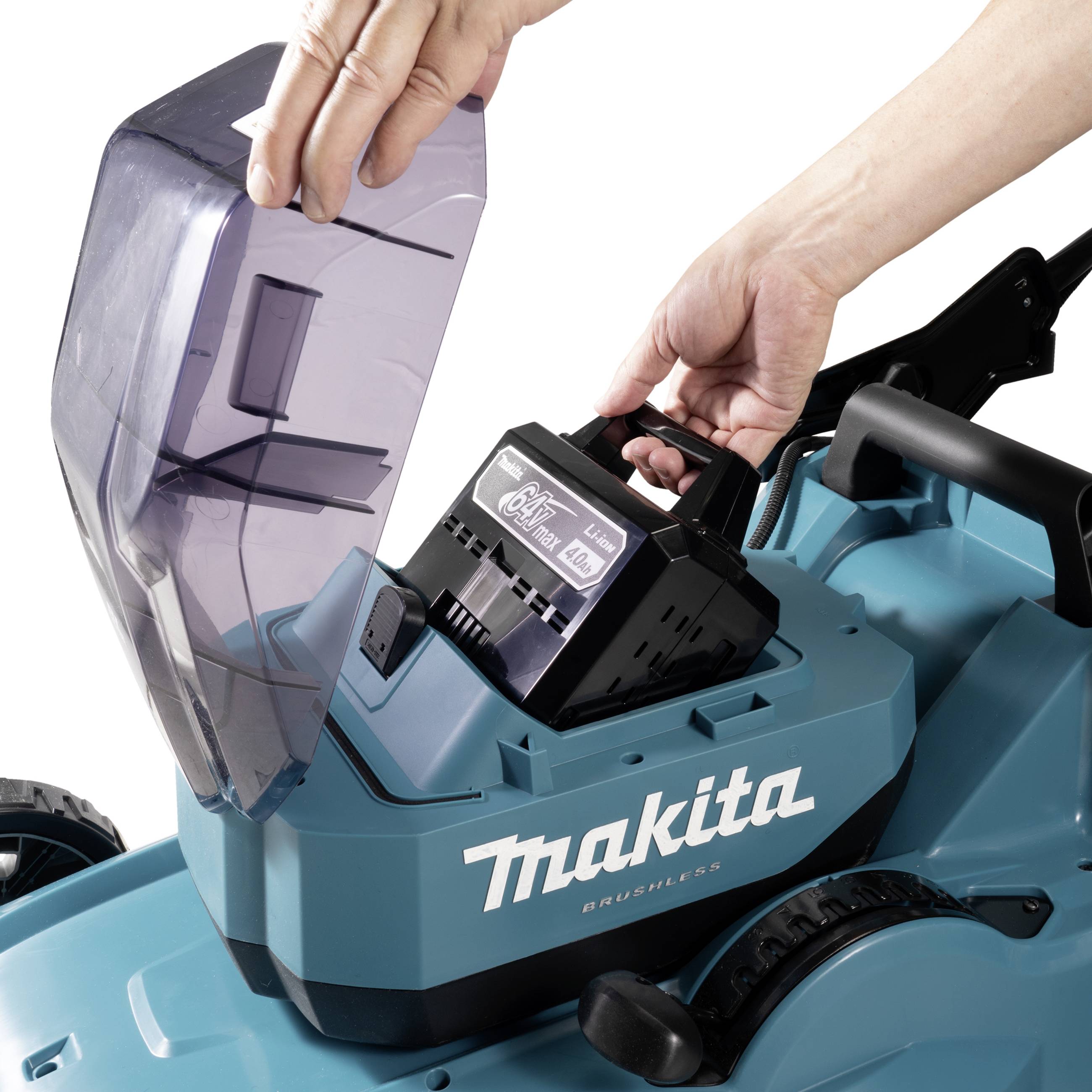 Makita LM002JM101 Akku Akku-Rasenmäher inkl. Akku, inkl. Ladegerät 64V Schnittbreite (max.) 53.4cm Geeignet für 1600m²