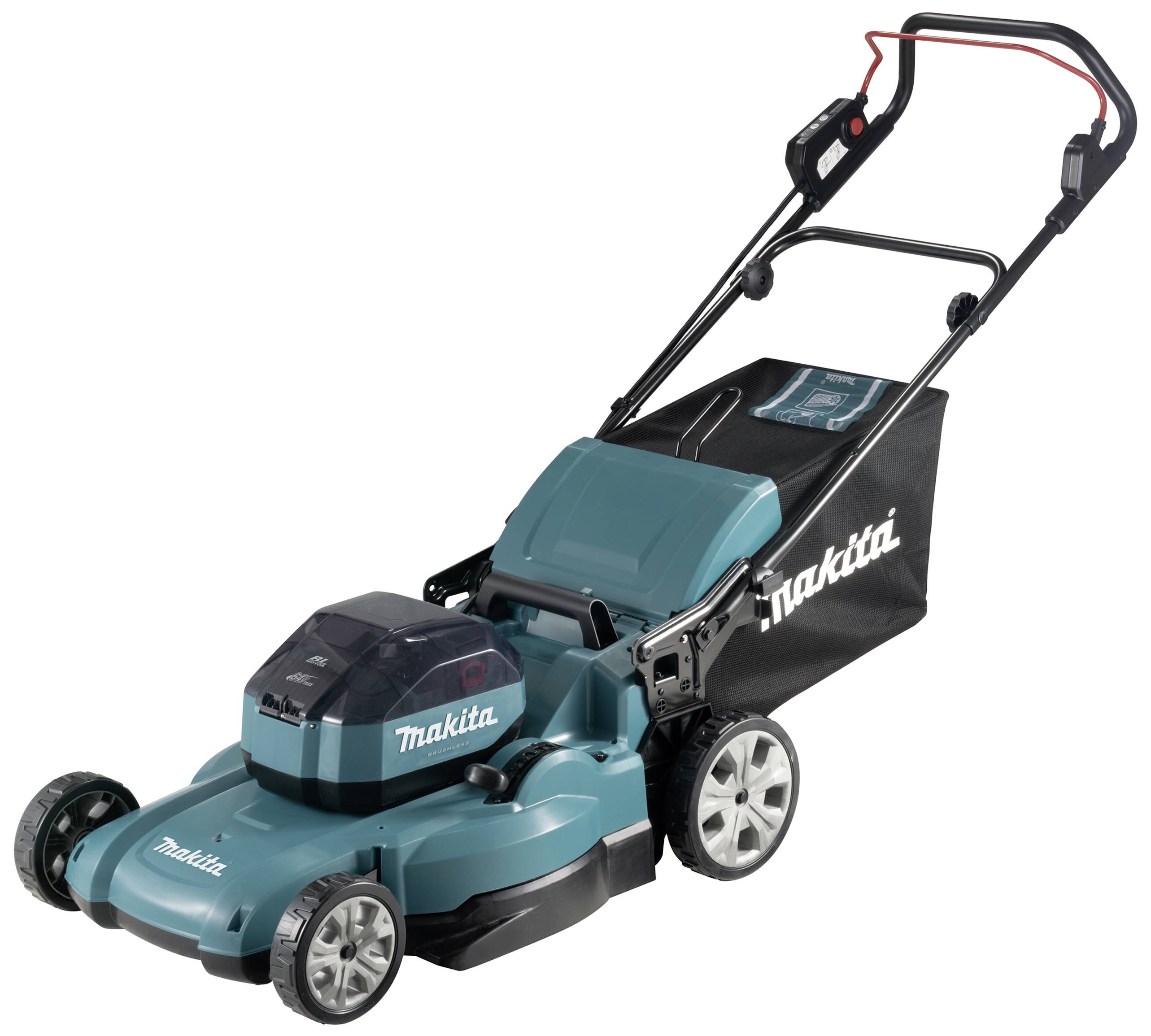 Makita LM002JM101 Akku Akku-Rasenmäher inkl. Akku, inkl. Ladegerät 64V Schnittbreite (max.) 53.4cm Geeignet für 1600m²